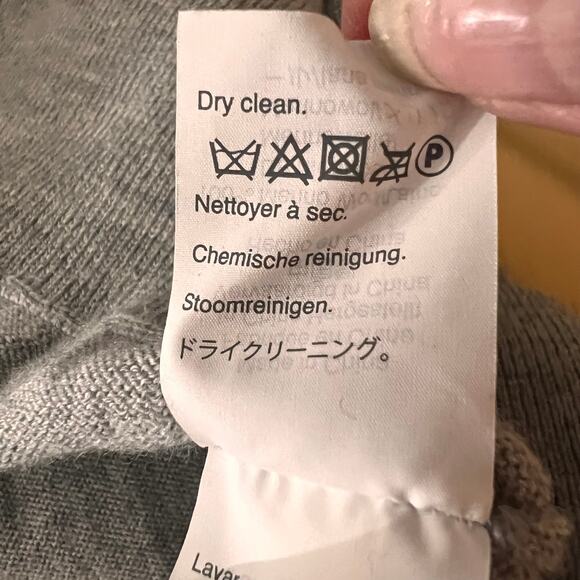 J.Crew Merino Wool Sweater Half Zip Gray Classic Fit M Heritage - Picture 9 of 10